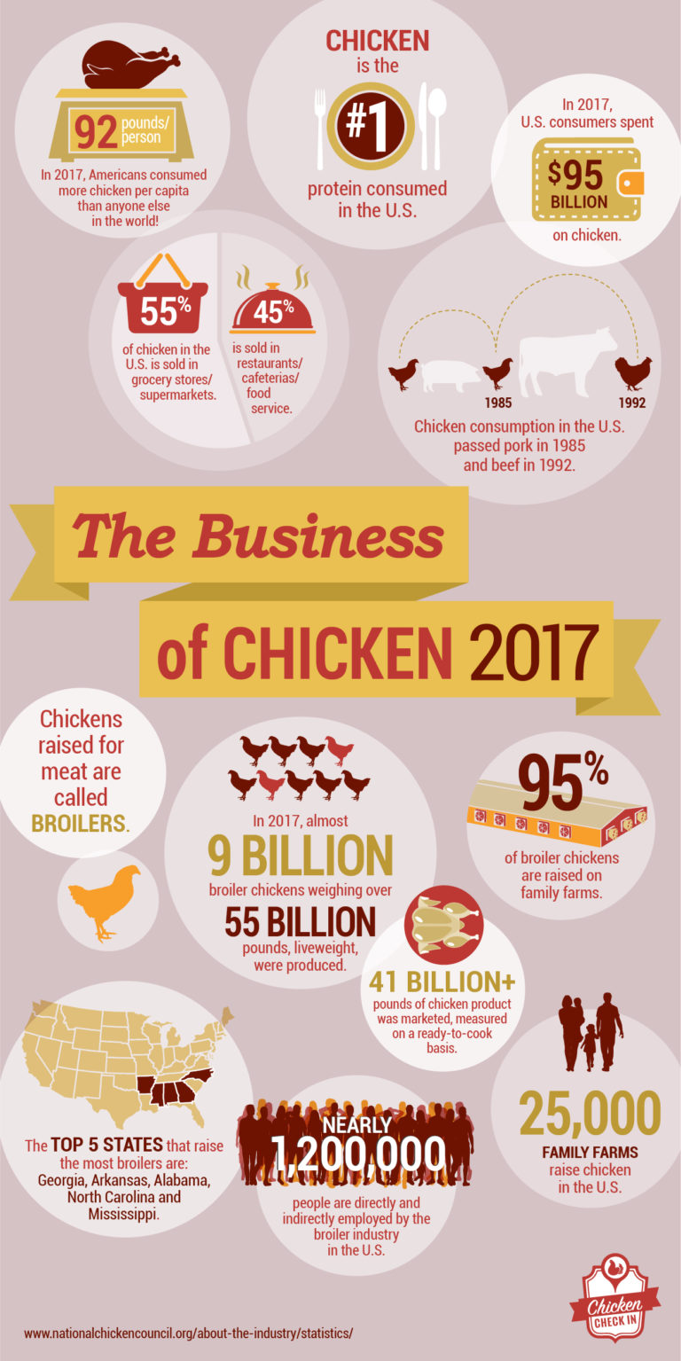 The Business of Chicken 2017 Infographic on US Broiler Chicken Industry