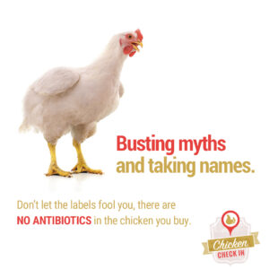 Don’t let the labels fool you, there are no antibiotics in the chicken you buy.
